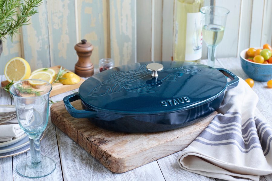 Staub Specialities Auflaufform mit Deckel 33 cm, La Mer