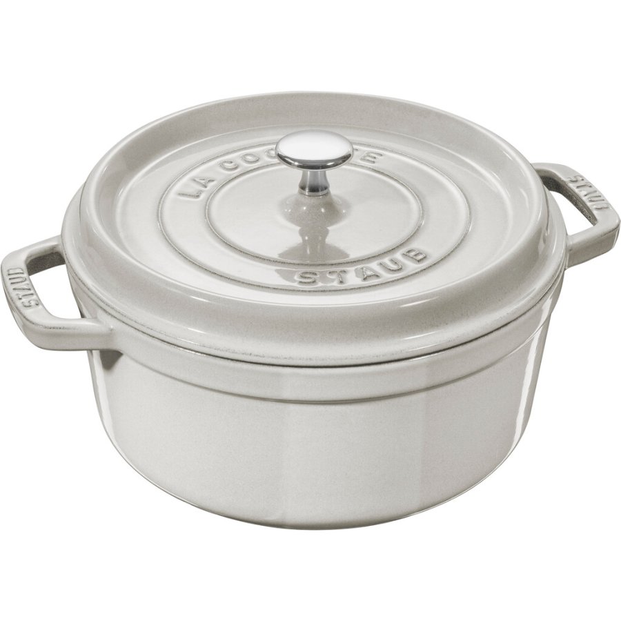 Staub La Cocotte Brter aus Gusseisen 18 cm/1.7 L, Weier Trffel