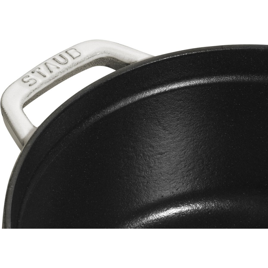 Staub La Cocotte Brter aus Gusseisen 20 cm/2.2 L, Weier Trffel