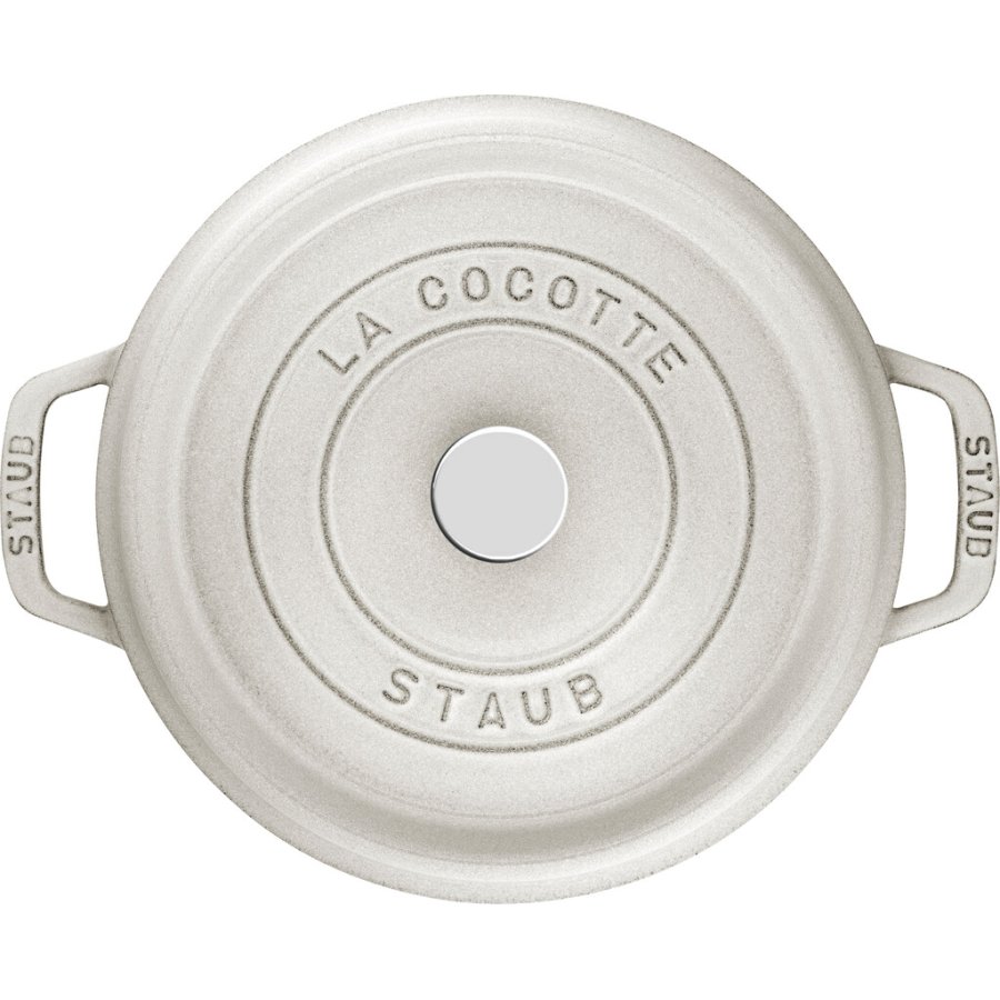 Staub La Cocotte Stbejernsgryde 22 cm/2,6 L, Hvid Trffel