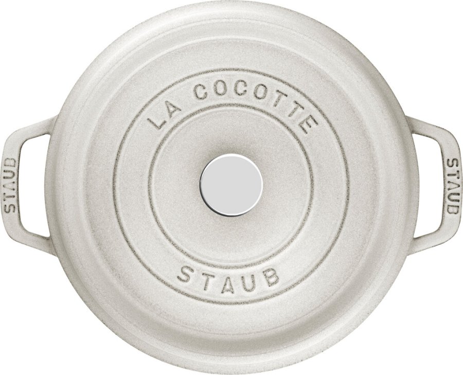 Staub La Cocotte Brter aus Gusseisen 22 cm/2.6 L, Weier Trffel