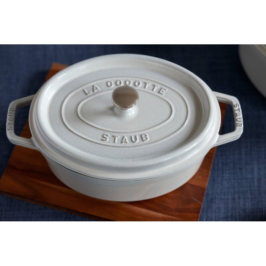 Staub La Cocotte Brter aus Gusseisen 29 cm/4.2 L, Weier Trffel