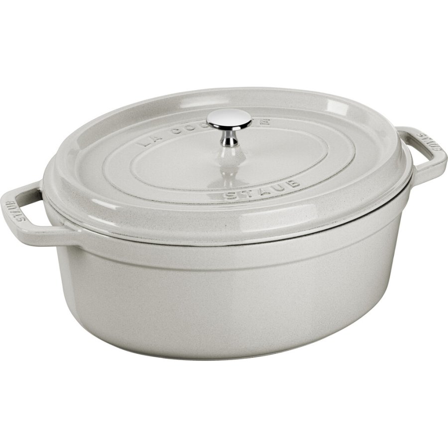 Staub La Cocotte Brter aus Gusseisen 31 cm/5,5 L, Weier Trffel