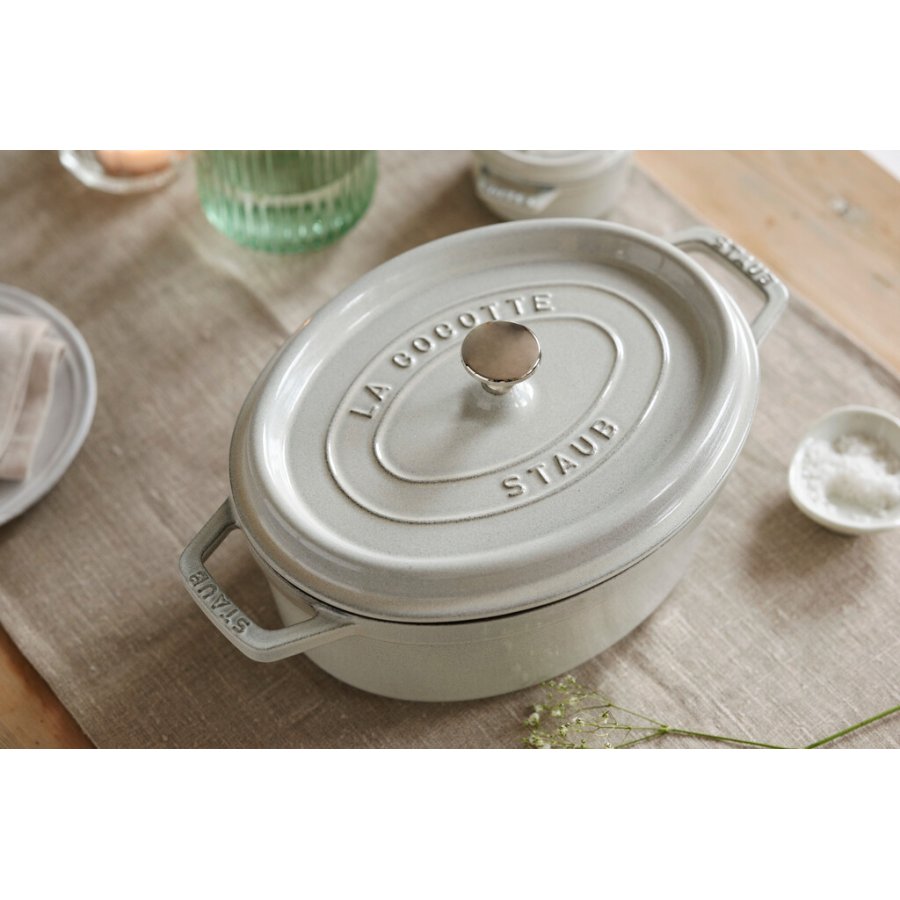 Staub La Cocotte Brter aus Gusseisen 37 cm/8 L, Weier Trffel