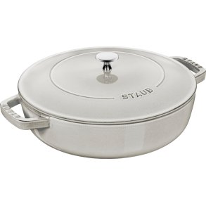Staub Chistera Sauterpfanne aus Gusseisen 28 cm, Weier Trffel