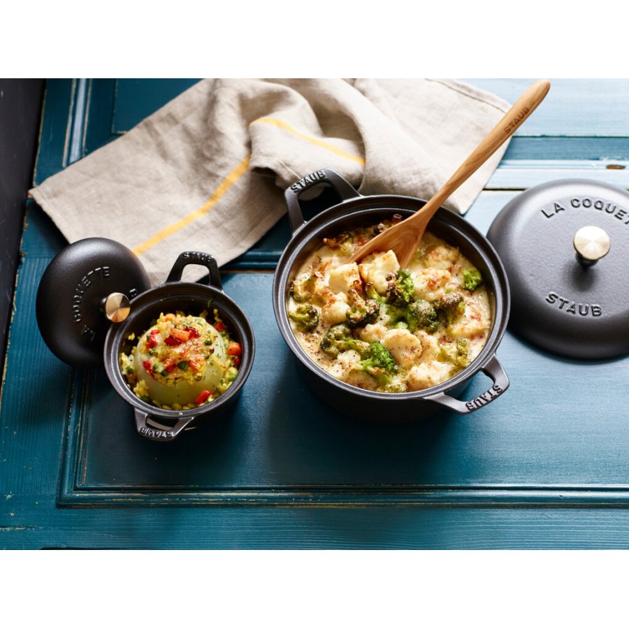 Staub Vintage Line La Coquette 20 cm/2,45 L, Schwarz
