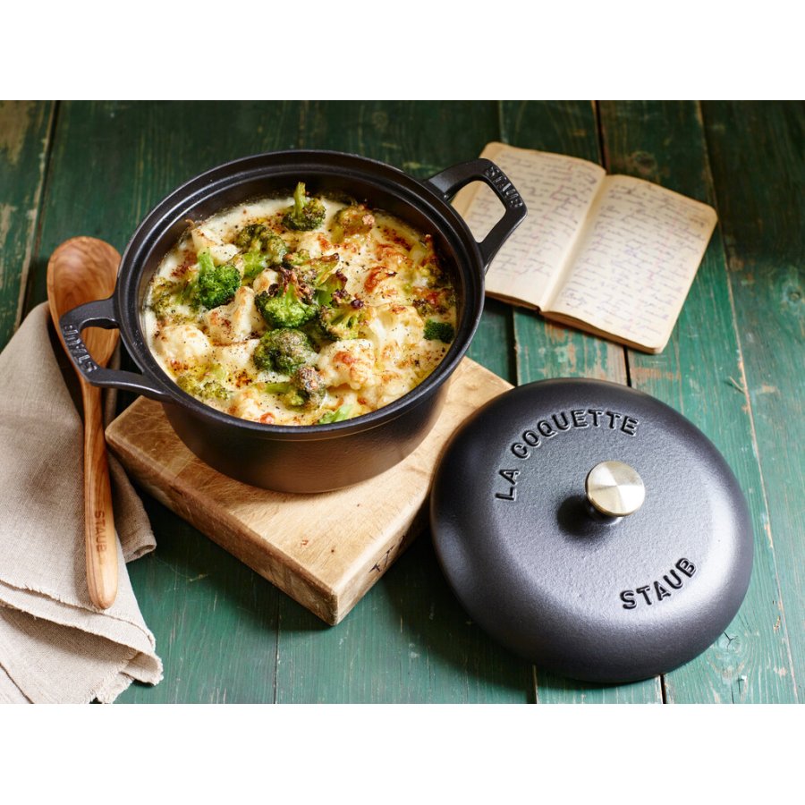 Staub Vintage Line La Coquette 20 cm/2,45 L, Schwarz
