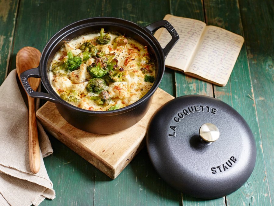 Staub Vintage Line La Coquette 20 cm/2,45 L, Schwarz