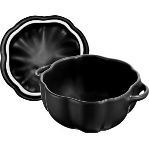 Staub Ceramique Cocotte Græskar 12 cm/0,5 L, Sort