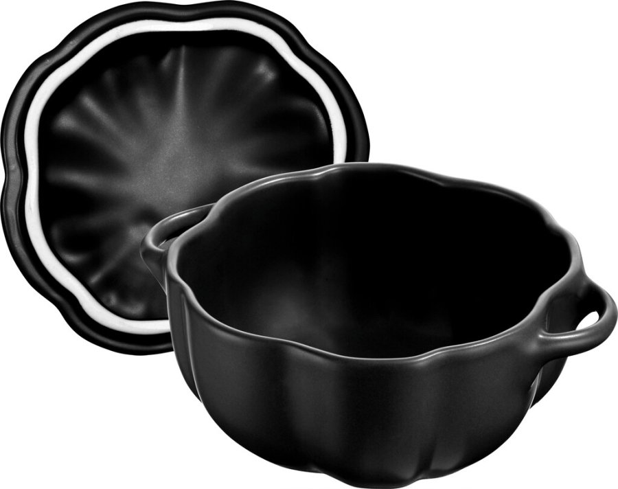 Staub Ceramique Cocotte Krbis 12 cm/0,5 L, Schwarz