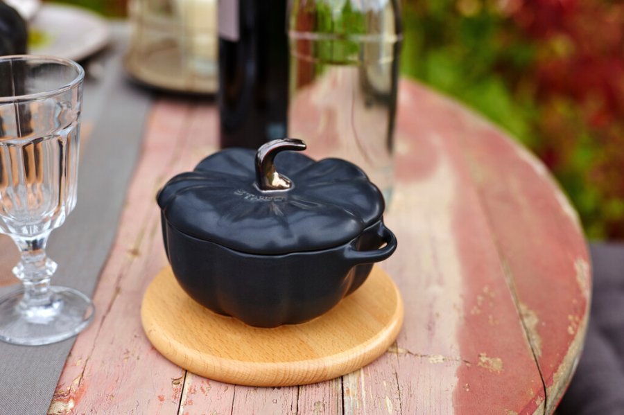 Staub Ceramique Cocotte Krbis 15 cm/0,7 L, Schwarz