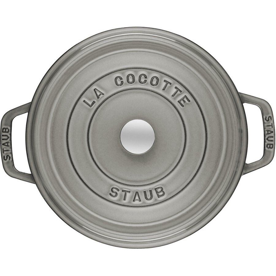 Staub La Cocotte Brter aus Gusseisen 20 cm/2,2 L, Graphitgrau