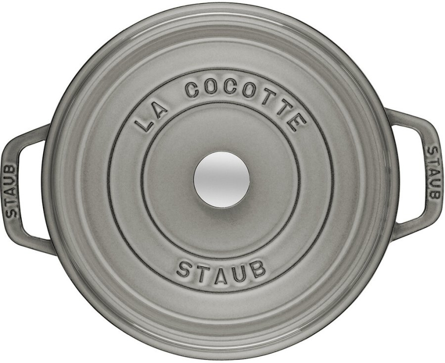 Staub La Cocotte Brter aus Gusseisen 20 cm/2,2 L, Graphitgrau