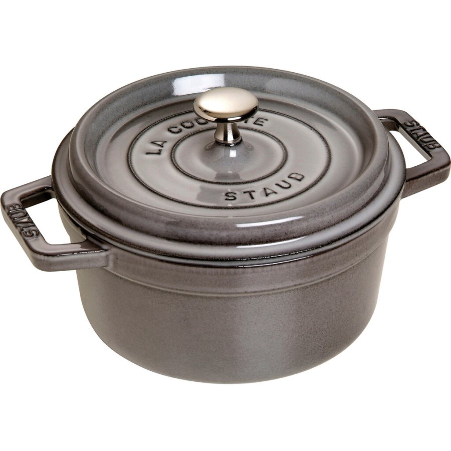 Staub La Cocotte Brter aus Gusseisen 20 cm/2,2 L, Graphitgrau