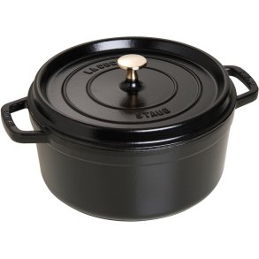 Staub La Cocotte Brter aus Gusseisen 26 cm/5.2 L, Schwarz
