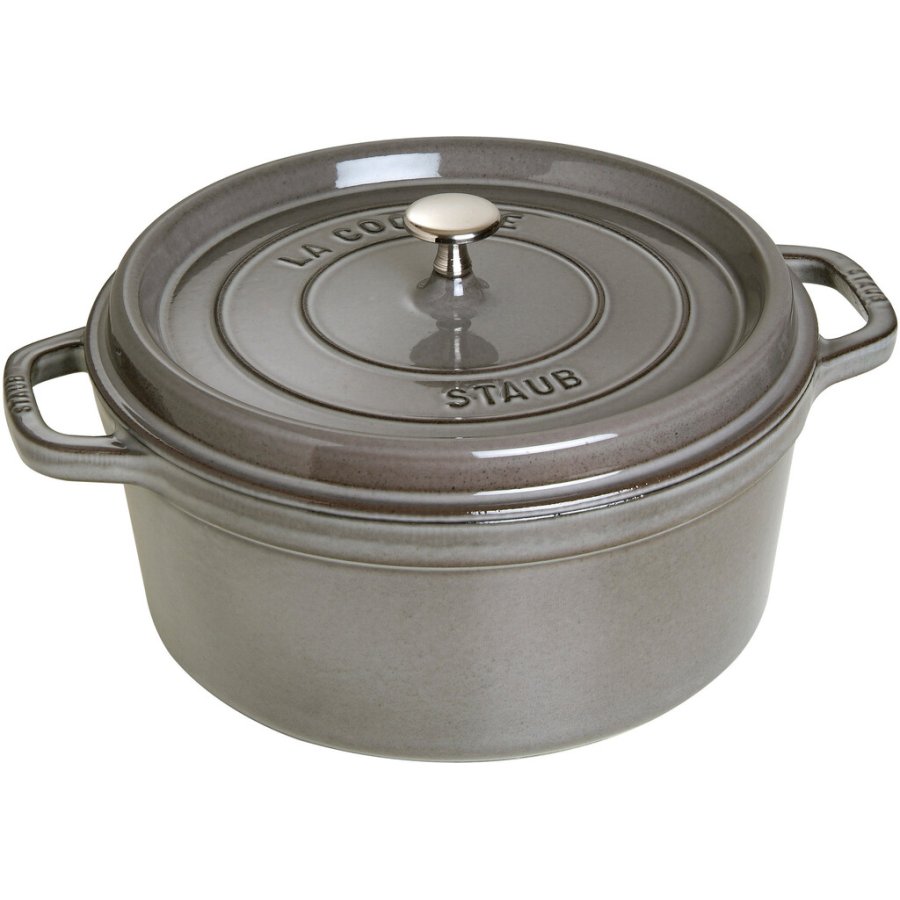 Staub La Cocotte Brter aus Gusseisen 28 cm/6,7 L, Graphitgrau