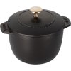 Staub La Cocotte Brter aus Gusseisen 16 cm/1.2 L, Schwarz