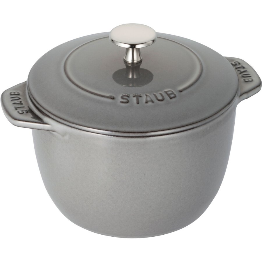 Staub La Cocotte Brter aus Gusseisen 16 cm/1,2 L, Graphitgrau