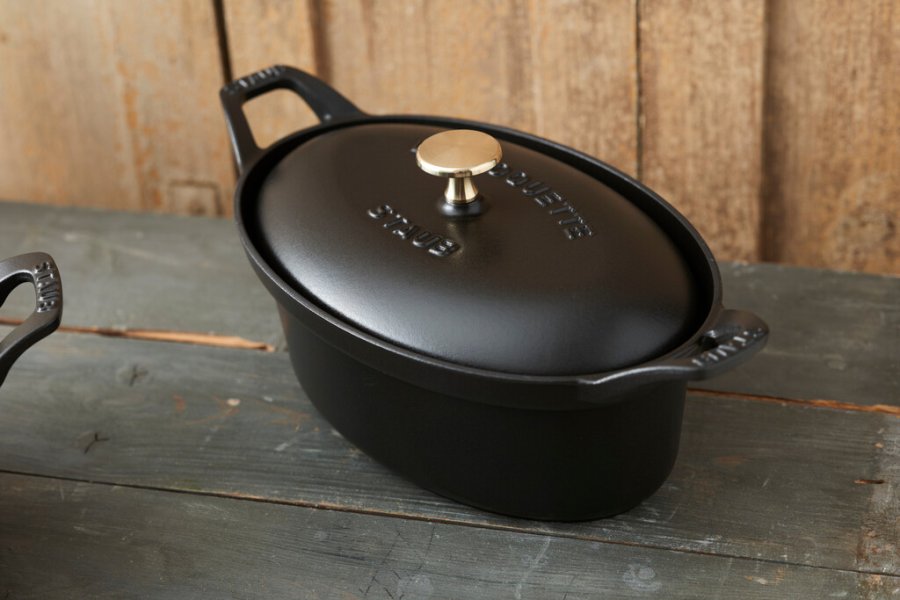 Staub Vintage Line La Coquette 23 cm/1,7 L, Sort