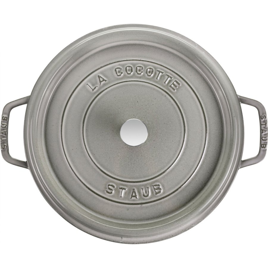 Staub La Cocotte Brter aus Gusseisen 30 cm/8,4 L, Graphitgrau