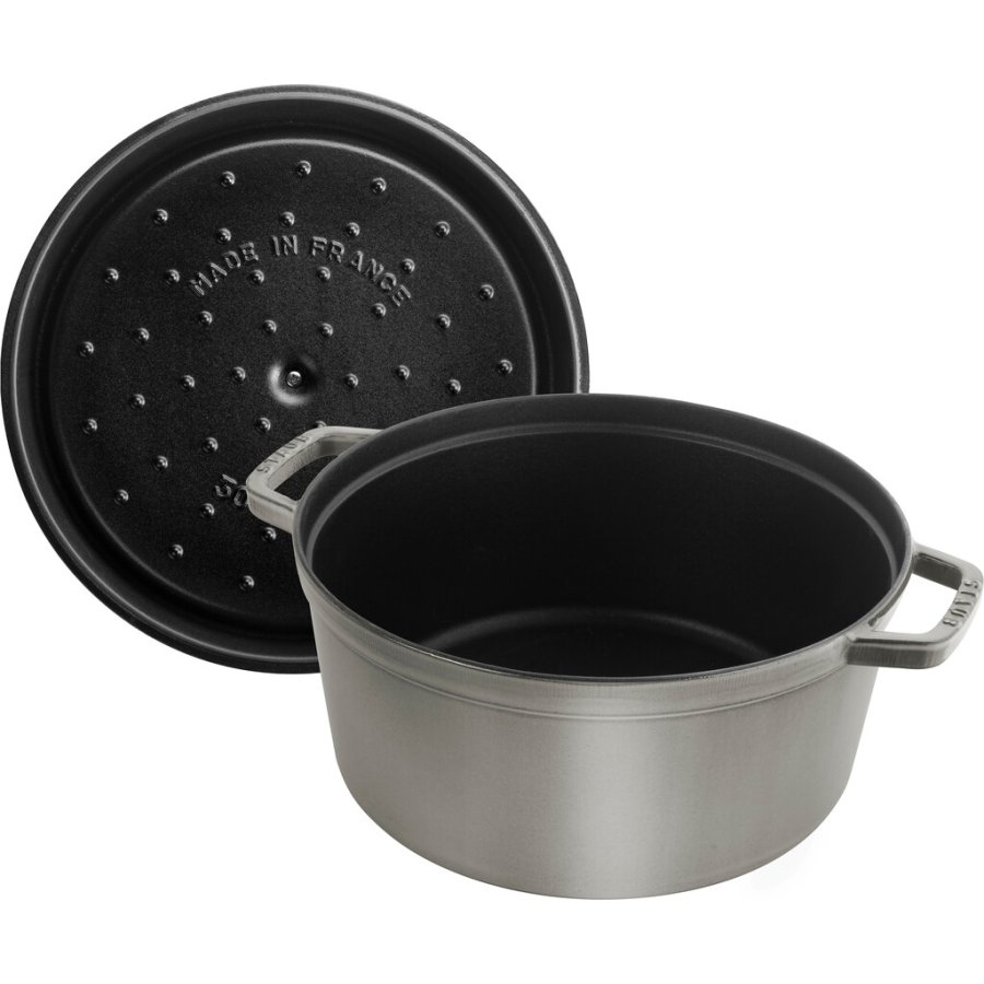 Staub La Cocotte Brter aus Gusseisen 30 cm/8,4 L, Graphitgrau