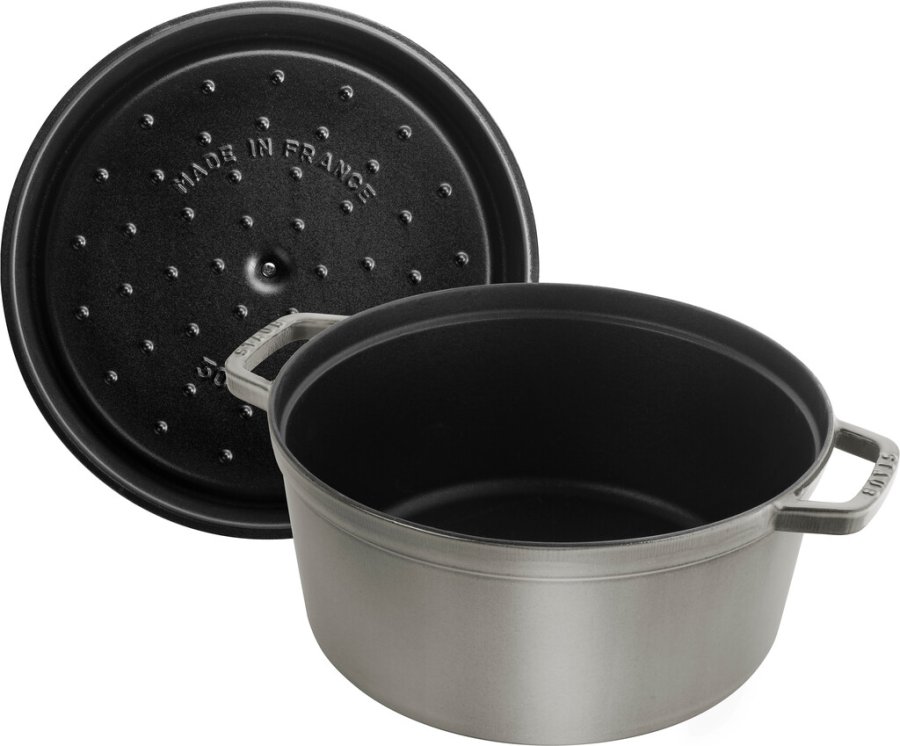 Staub La Cocotte Brter aus Gusseisen 30 cm/8,4 L, Graphitgrau