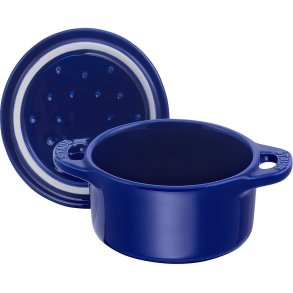 Staub Ceramique Minigryde 10 cm/0,2 L, Mørk Blå