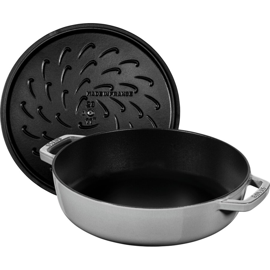 Staub Braisers Chistera Sauteuse 24 cm, Graphit-Grau