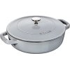 Staub Braisers Chistera Sauteuse 24 cm, Graphit-Grau