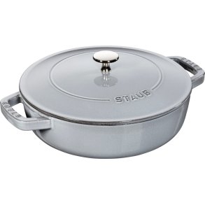 Staub Chistera Sauterpande 24 cm/2,4 L, Grafitgrå