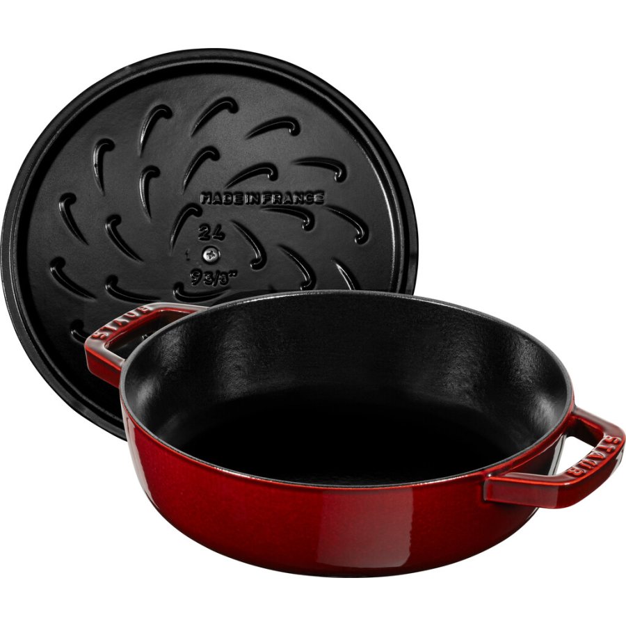 Staub Braisers Chistera Sauteuse 24 cm, Grenadine