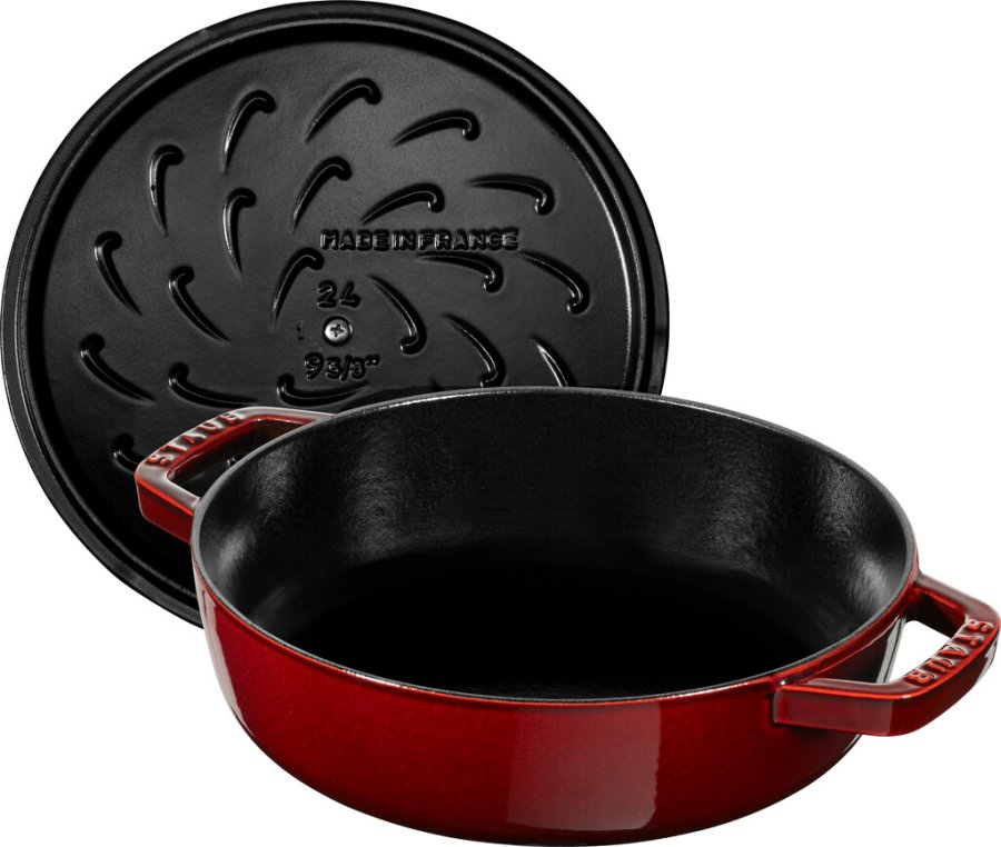 Staub Braisers Chistera Sauteuse 24 cm, Grenadine