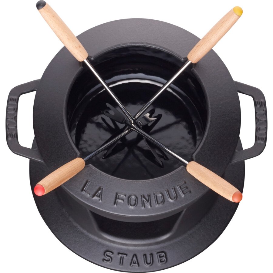 Staub Specialties Fondue-Set 16 cm, Schwarz