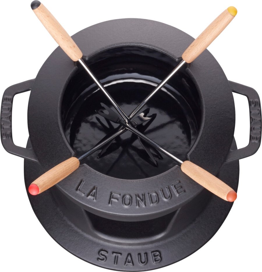 Staub Specialties Fondue-Set 16 cm, Schwarz