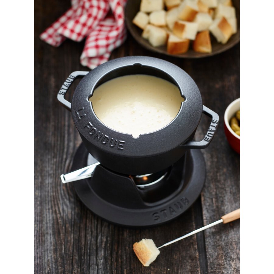 Staub Specialties Fondue-Set 16 cm, Schwarz