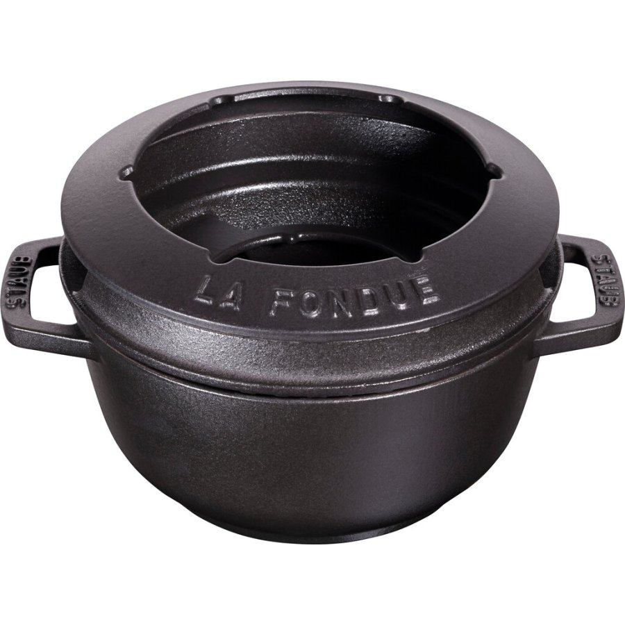 Staub Specialties Fondue-Set 18 cm, Schwarz