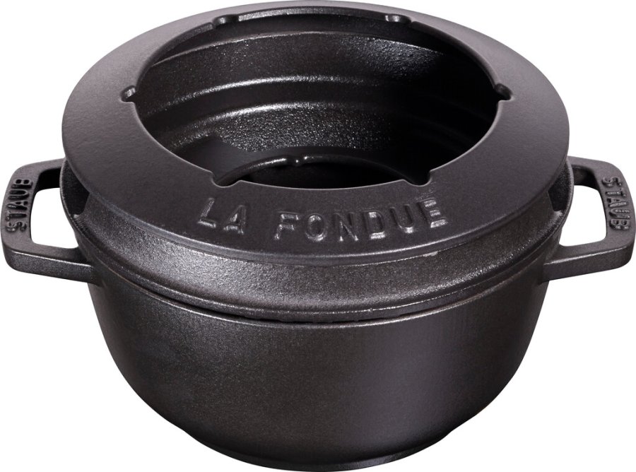 Staub Specialties Fondue-Set 18 cm, Schwarz