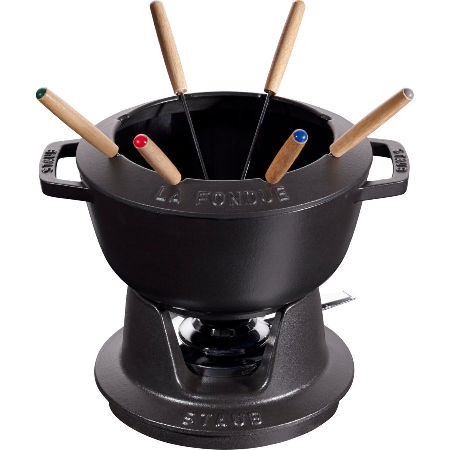 Staub Specialties Fondue-Set 20 cm, Schwarz