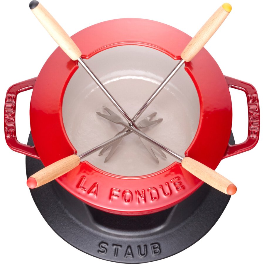 Staub Specialities Fondueset 16 cm, Kirschrot