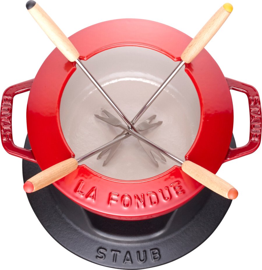 Staub Specialities Fondueset 16 cm, Kirschrot