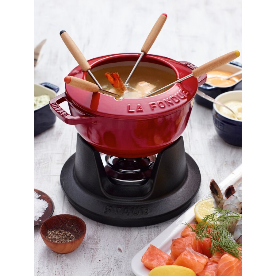 Staub Specialities Fondueset 16 cm, Kirschrot