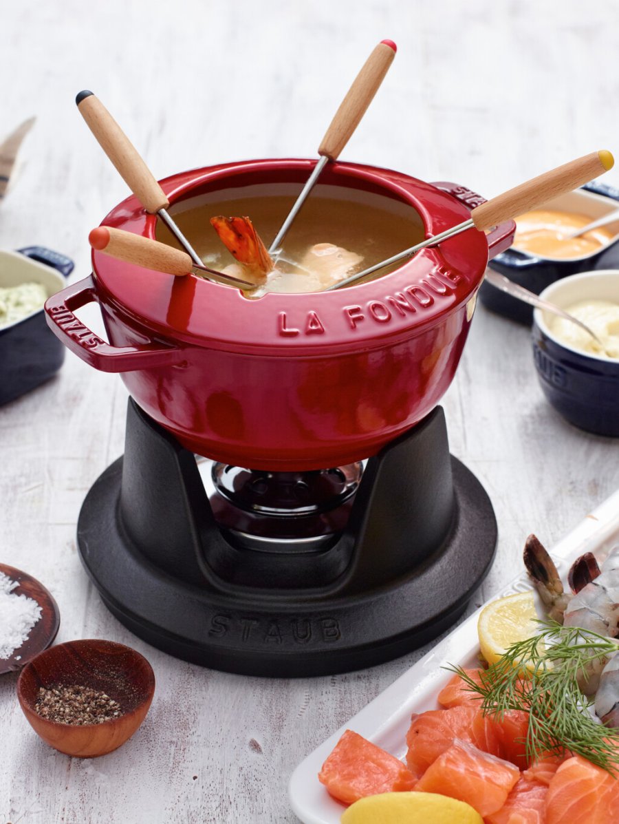 Staub Specialities Fondueset 16 cm, Kirschrot