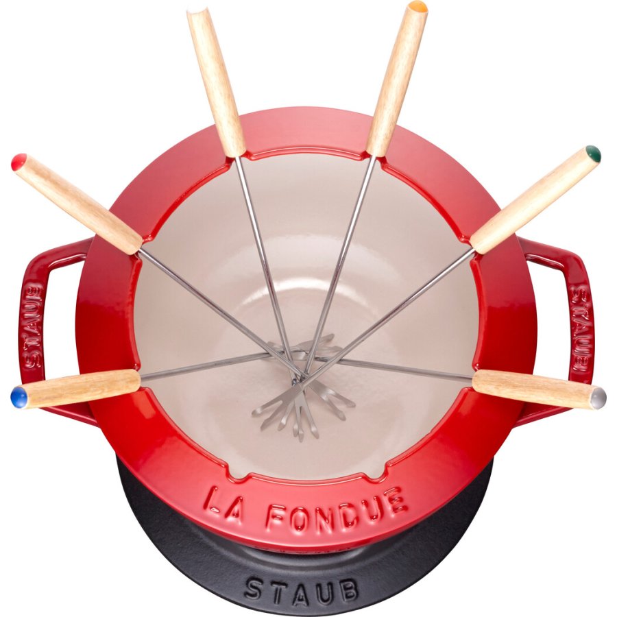 Staub Specialties Fondue-Set 18 cm, Kirschrot