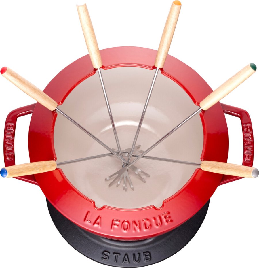 Staub Specialties Fondue-Set 18 cm, Kirschrot