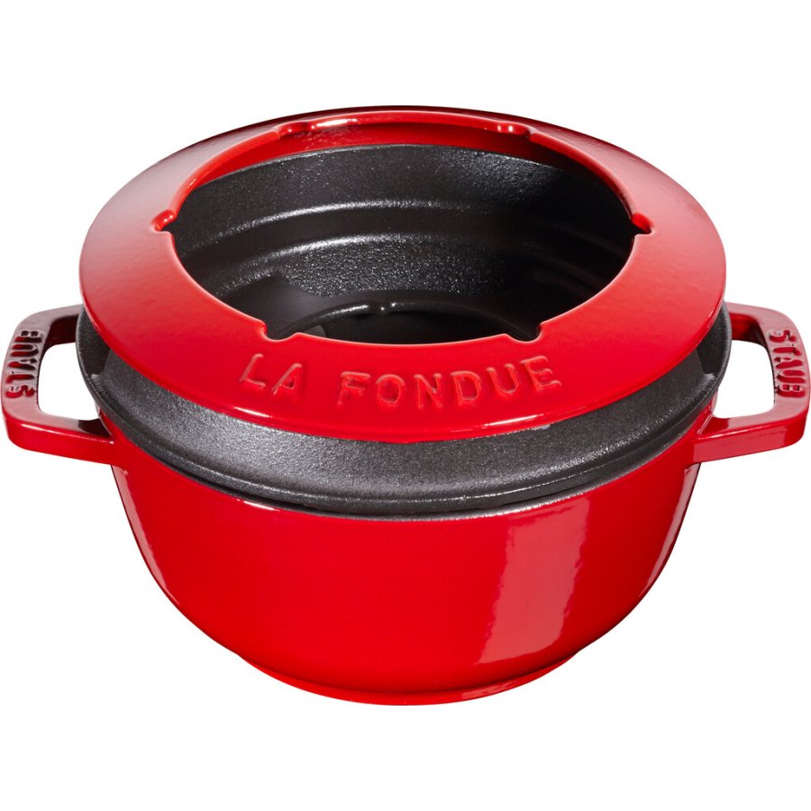 Staub Specialties Fondue-Set 18 cm, Kirschrot