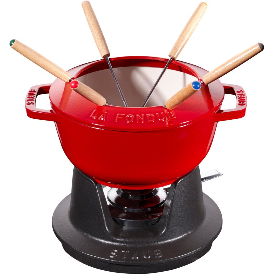 Staub Specialties Fondue-Set 18 cm, Kirschrot