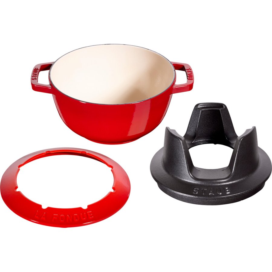 Staub Specialities Fondueset 20 cm, Kirschrot