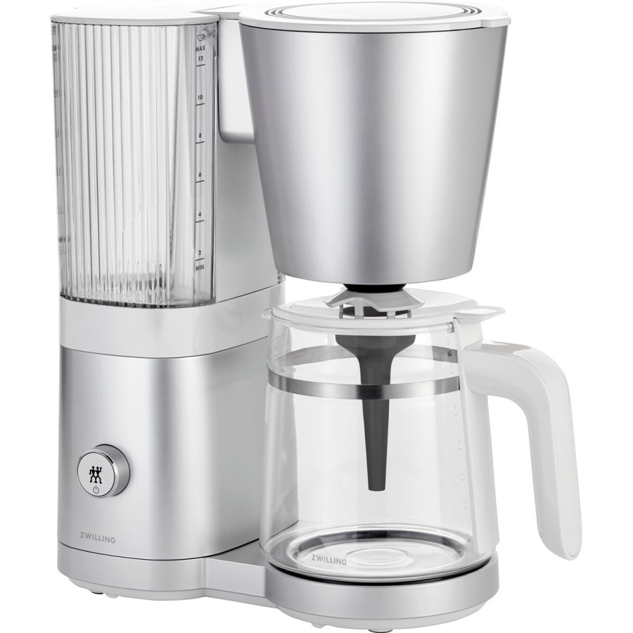 Zwilling Enfinigy Kaffeemaschine 1,5 L, Silber/Wei