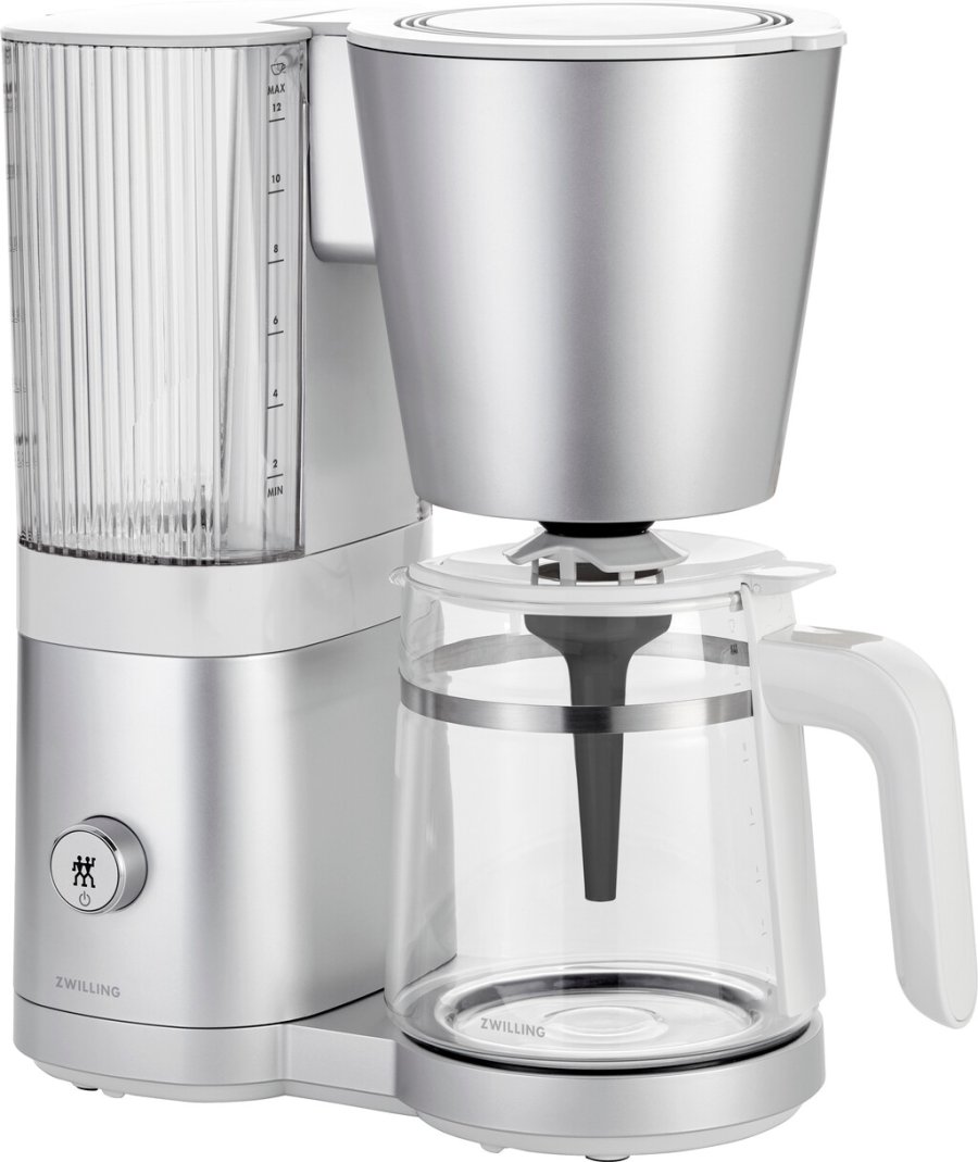 Zwilling Enfinigy Kaffeemaschine 1,5 L, Silber/Wei