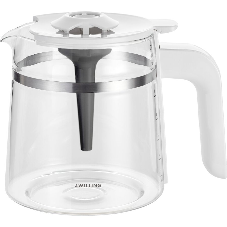 Zwilling Enfinigy Kaffeemaschine 1,5 L, Silber/Wei